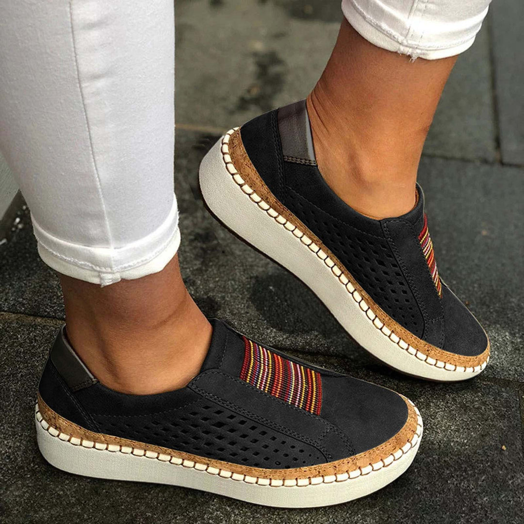 Women's Slip-On Sports Shoes Comfortable with a Breathable Surface Structure Lune London