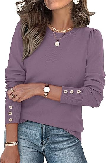 Pull de loisirs pour femmes avec détails en boutons Chic & Stil