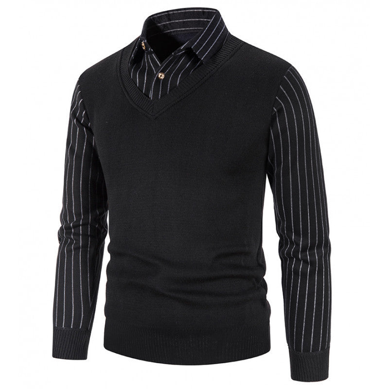 Elegant V-neck sweater for men Lune London