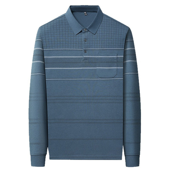Comfortable polo shirt for men with textured design and elegant details Lune London