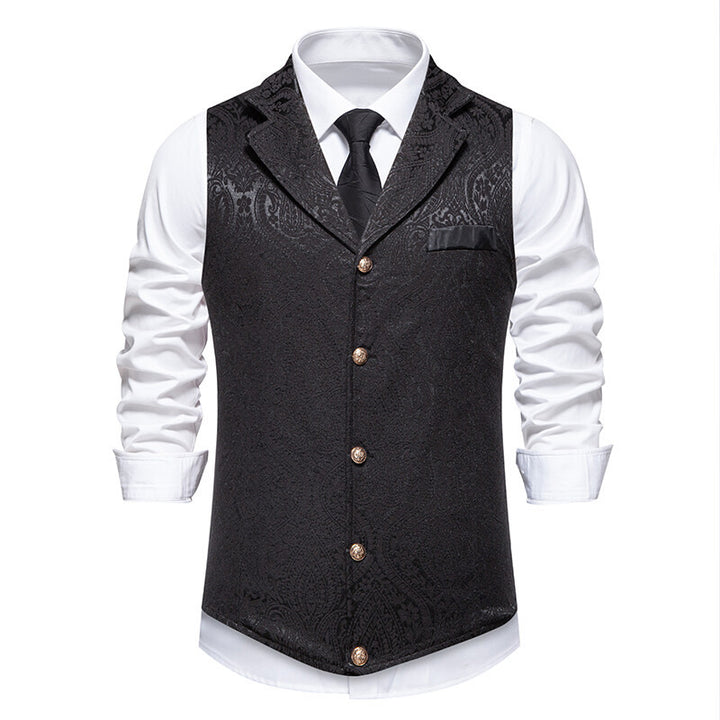 Elegant suit vests for men with a fine floral pattern and a high-quality finish Lune London