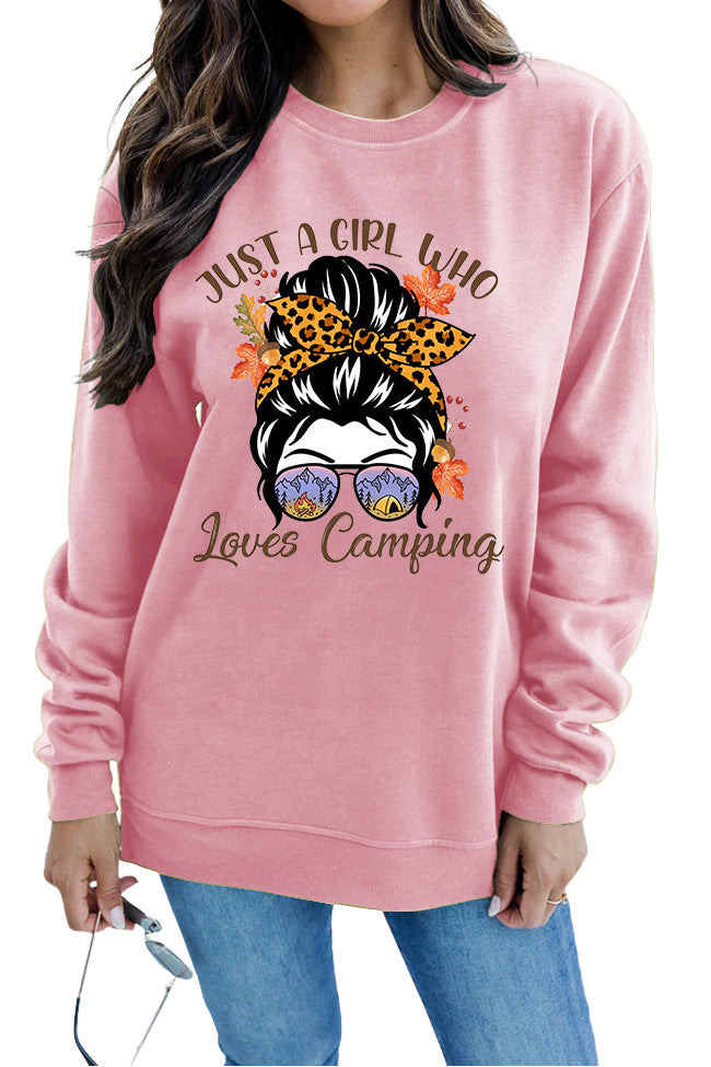 Sweatshirt pour femmes avec motif artistique de camping Chic & Stil