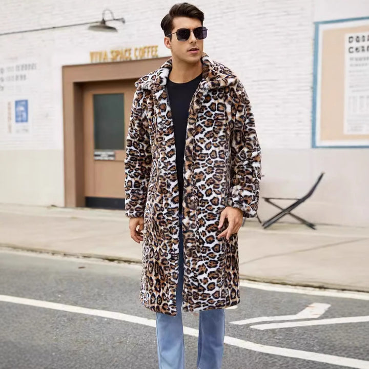 Men's Chic Crocodile Pattern Warm Style