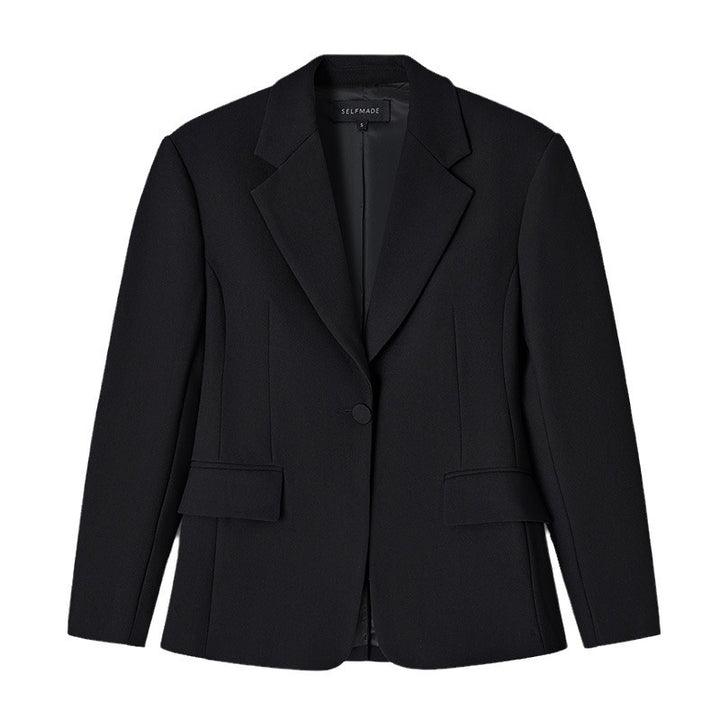 Oversized women's blazer jacket with unique button details and a relaxed fit Lune London