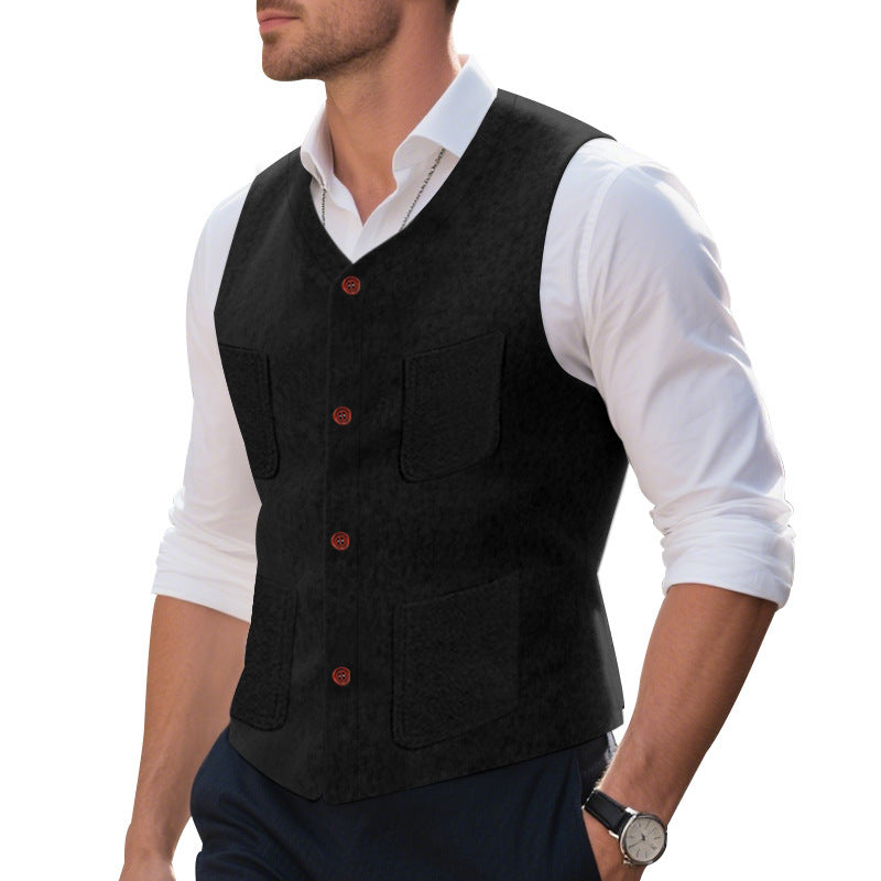 Multifunctional men's vest with practical pockets Lune London