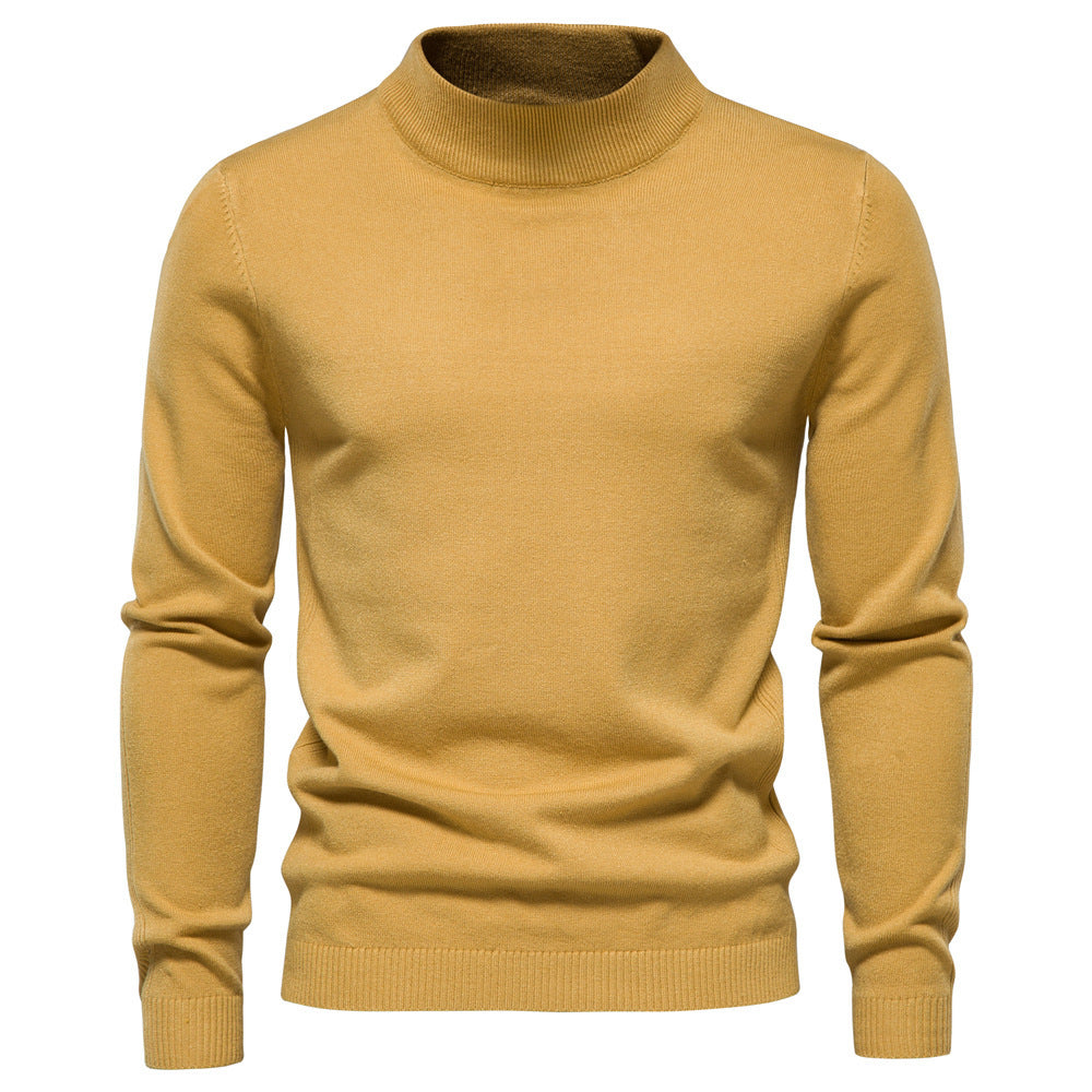 Men's Elegant Rollneck Sweater in High Quality Wool Lune London