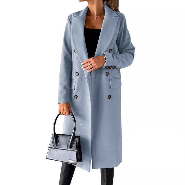 Lune London women's fitted crossover coat