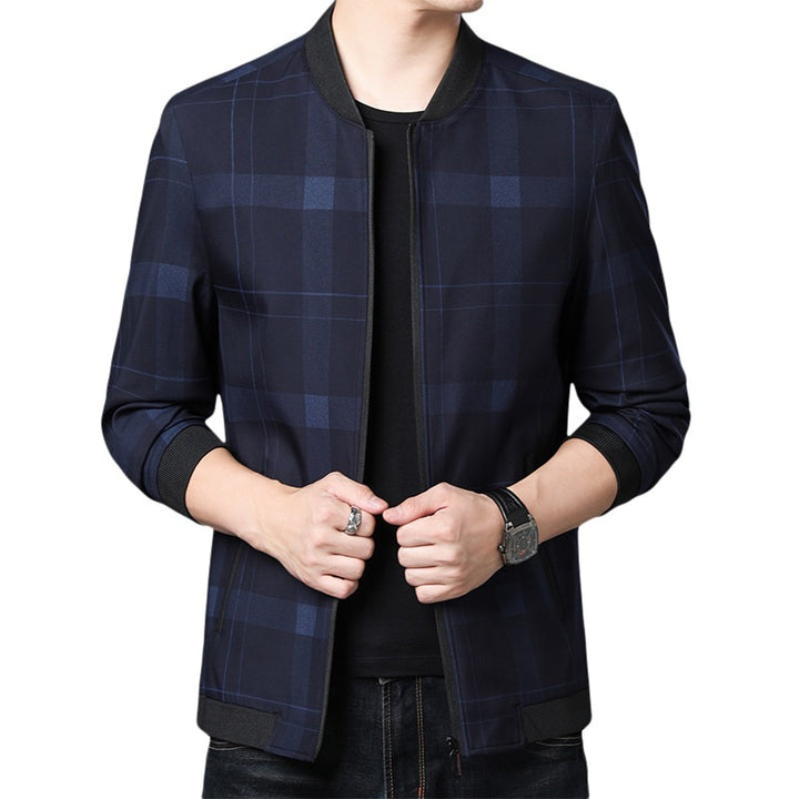 Checked fashion jacket for men with innovative cut Lune London