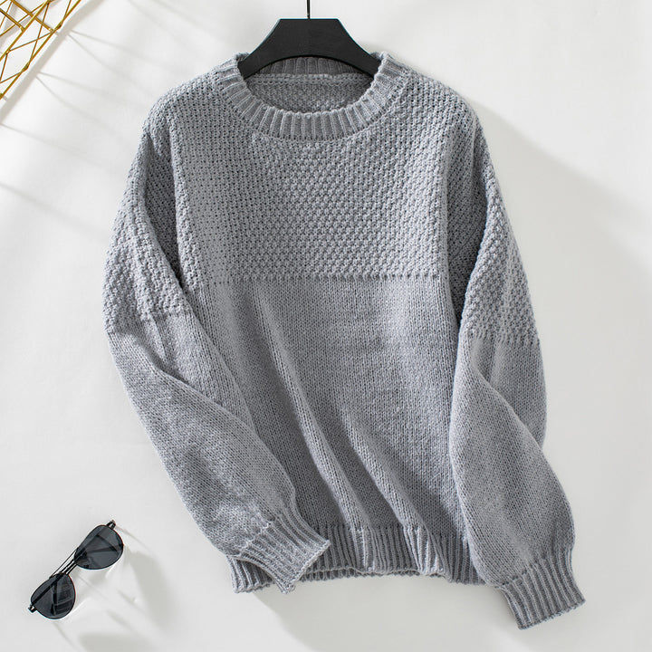 Trendy knit sweater for women with textured design and relaxed fit Lune London