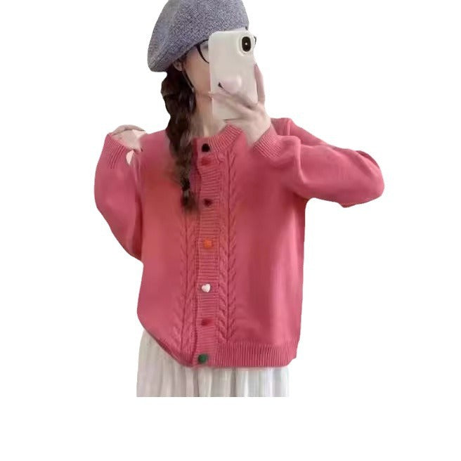 Women's cozy cardigan with button embellished details and a playful design Lune London