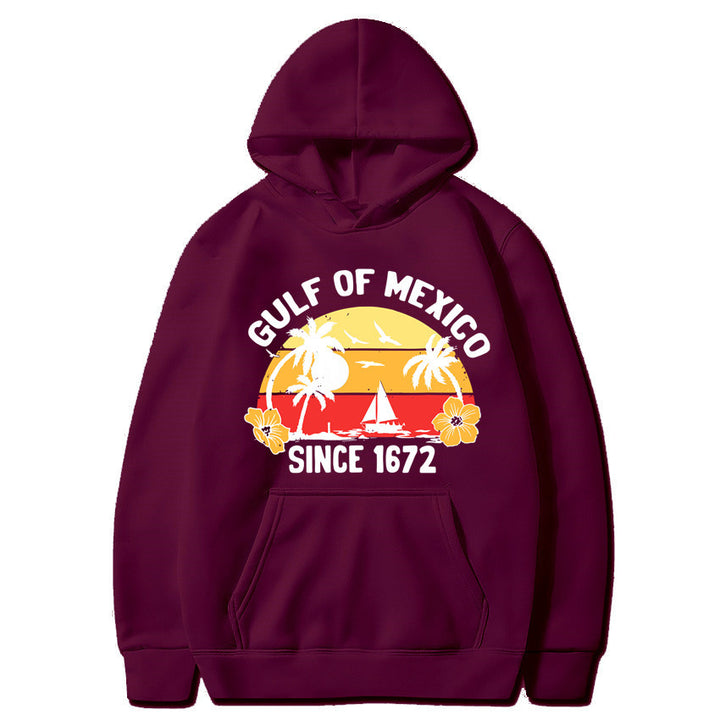 Women's hoodie with creative beach motif and high-quality fabric Chic & Stil