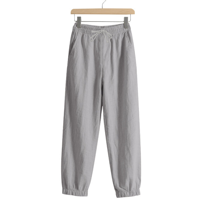 Men's leisure jogger pants with elastic waistband and side pockets Lune London