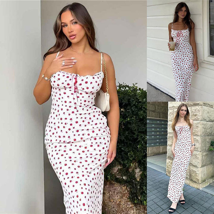 Lune London spaghetti strap midi dress