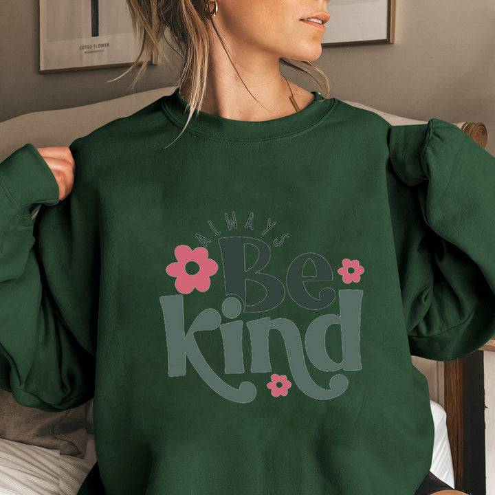Sweatshirt pour femmes avec message motivant et design tendance à manches bouffantes Chic & Stil