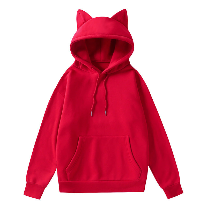 Women's Hoodie with Cat Ears and Soft Lining Lune London