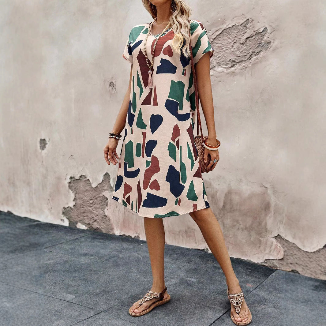 Lune London artistically printed maternity dress