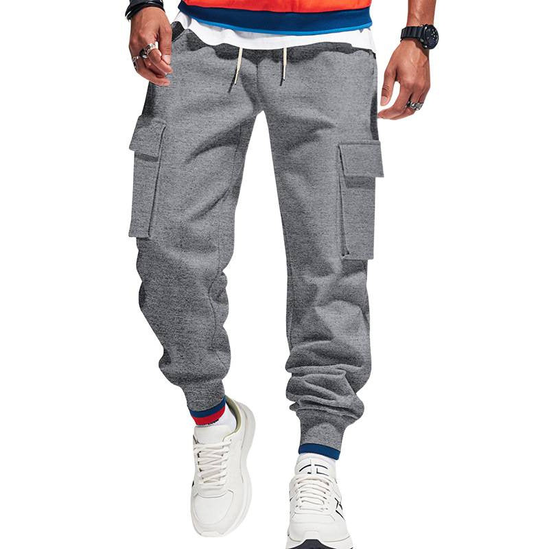 Men's cargo pants with elastic waist and practical side pockets Lune London