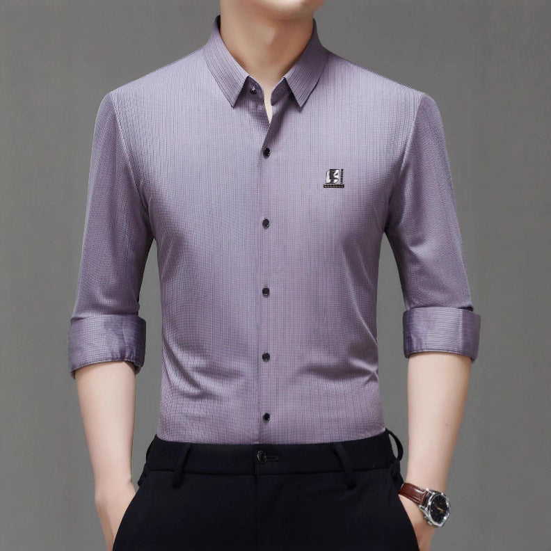 Elegant shirt for men with a textured design and modern accents Lune London