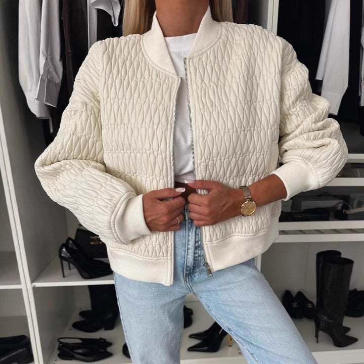 Quilted bomber jacket for women Lune London