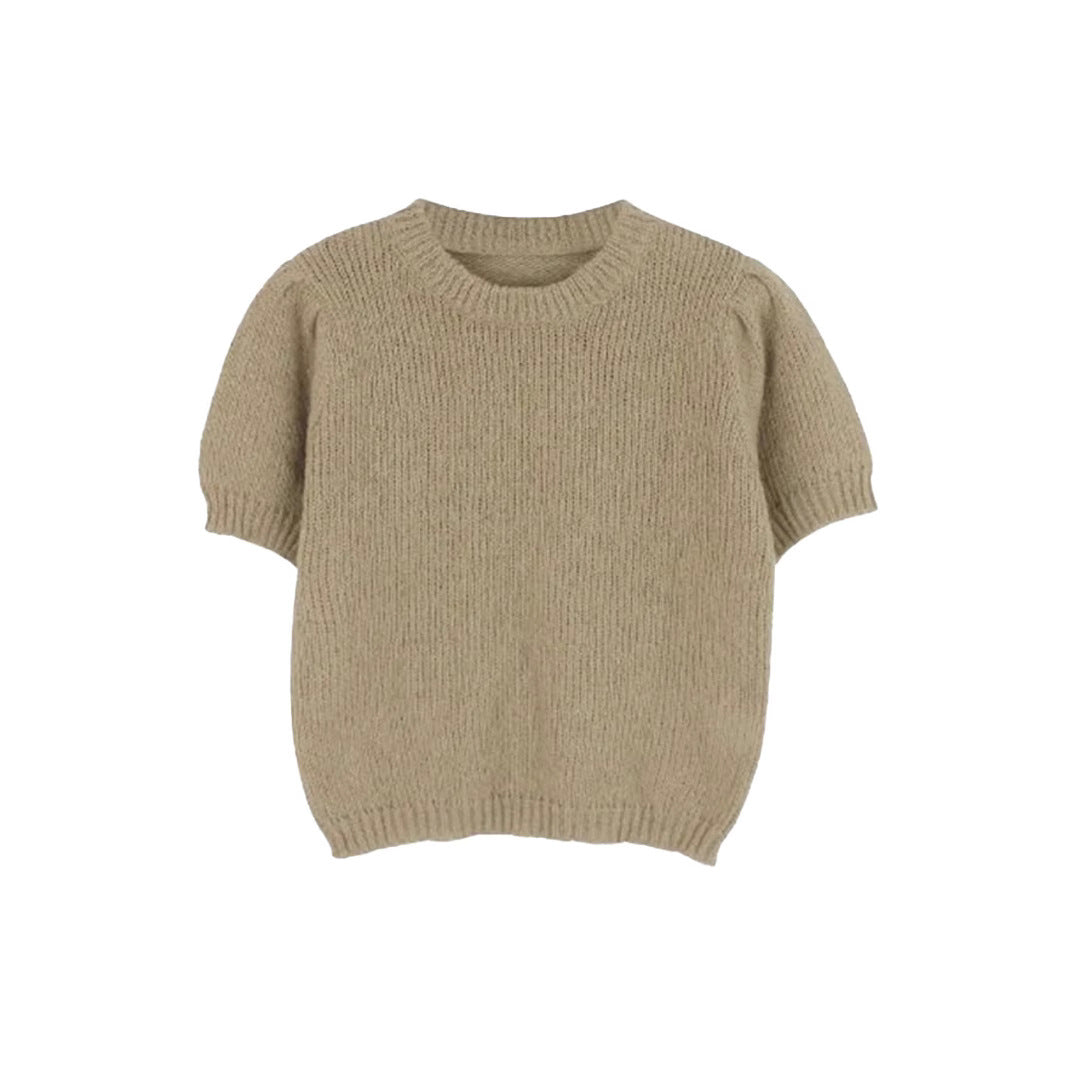 Women's sweater with puff sleeves and soft knit Lune London