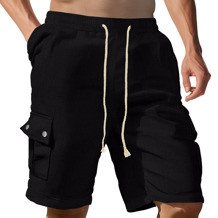 Casual cargo shorts for men with elastic waist and practical pockets Lune London