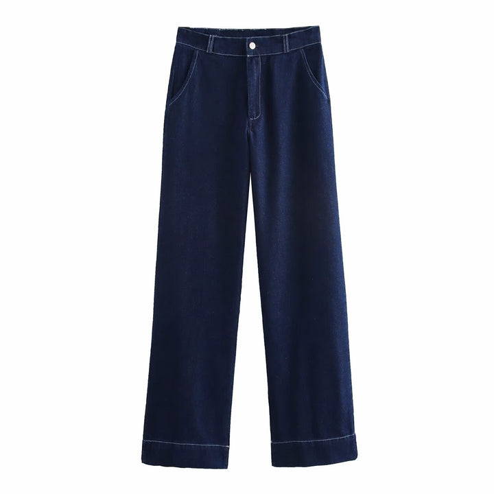 Ladies High Waisted Jeans Lune London