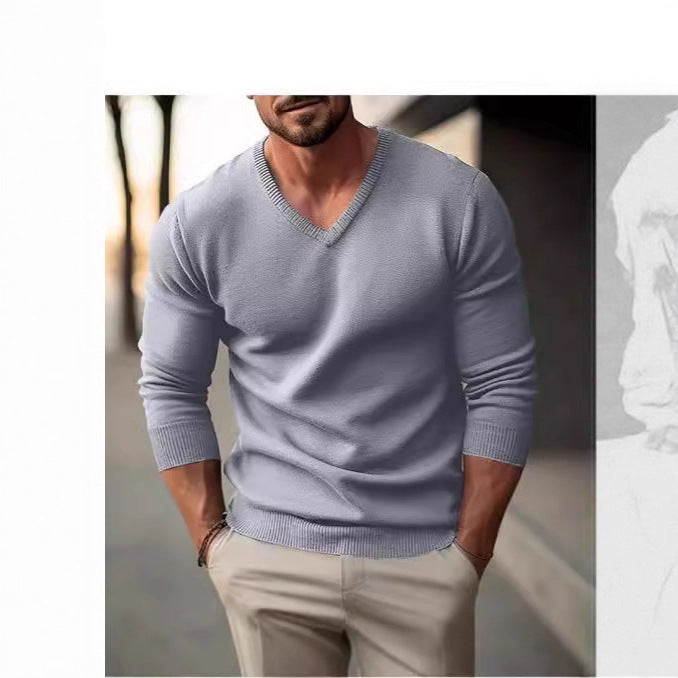 Men's V-Neck Sweater Made Of High-Quality Cotton with A Comfortable Fit Lune London