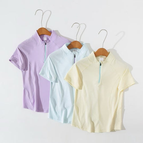 Top de sport fonctionnel pour femmes avec fermeture éclair Chic & Stil