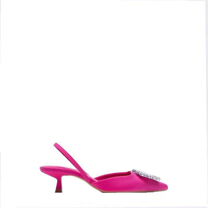 Ladies Slingback Slippers with Sparkling Jewelry Detail and Elegant Design Lune London