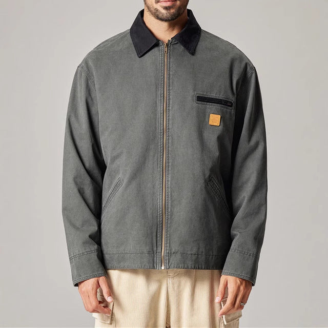 Casual cotton jacket for men with practical pockets and structured collar Lune London