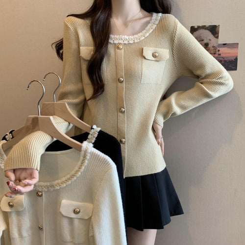 Cardigan pour femmes avec col décoratif Chic & Stil