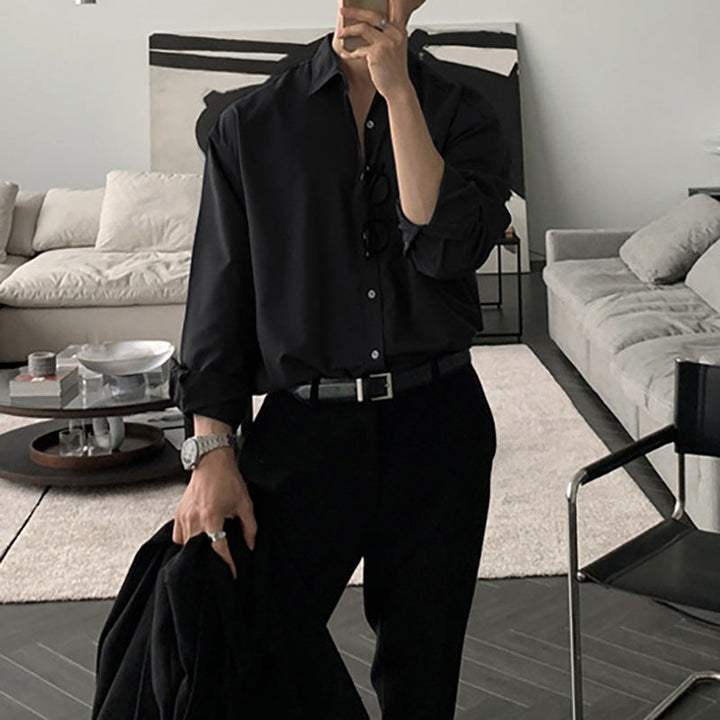 Lune London | Men's Oversized Shirt made of breathable cotton with a casual cut