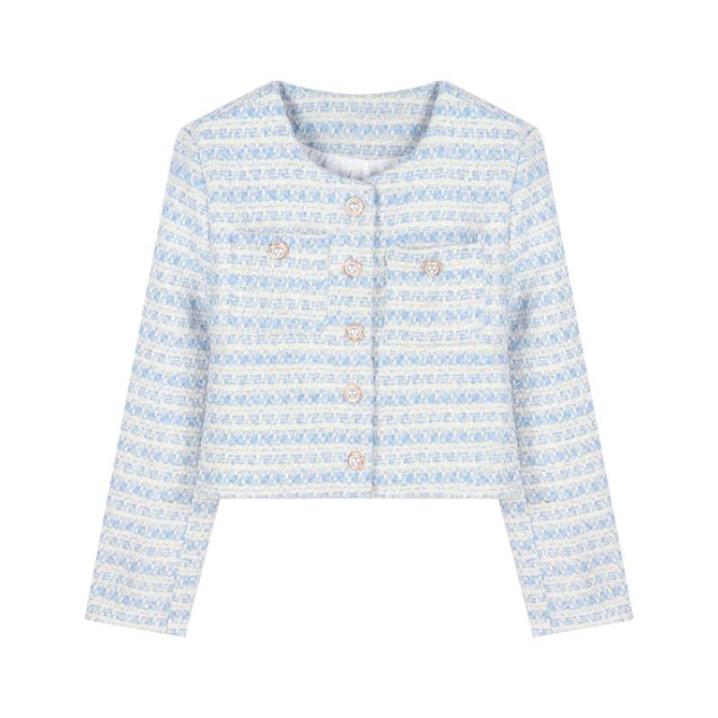 Women Elegant and stylish tweed jacket with pearl buttons Chic & Stil