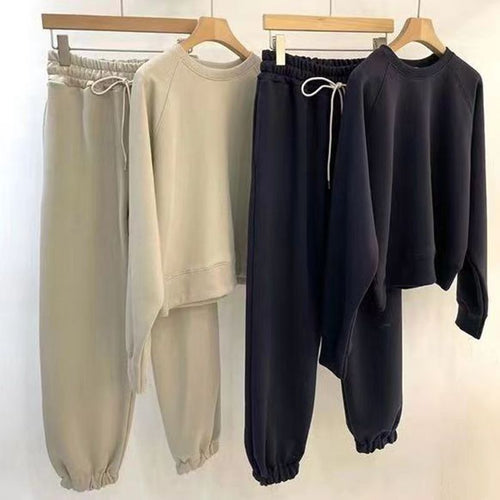 Women's Active Leisure Set with Elastic Waistband and Casual Cut Chic & Stil