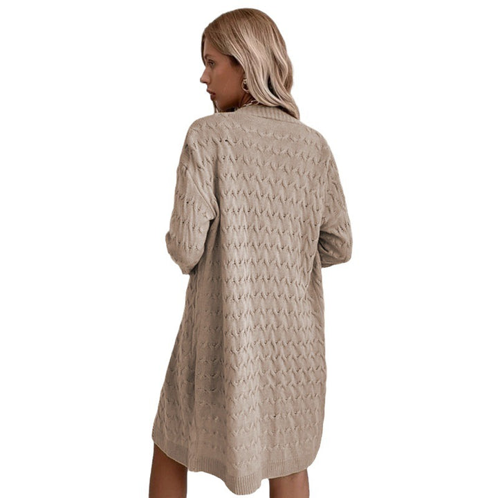 Lune London women's knit coat with structured surface