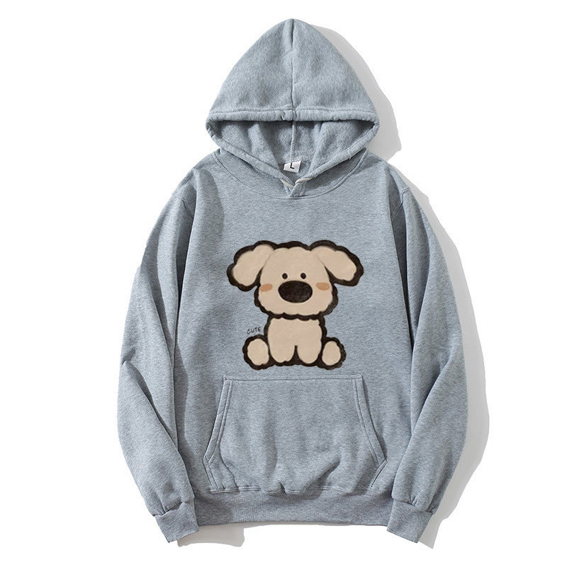 Women’s hooded sweatshirt with cute dog design Chic & Stil