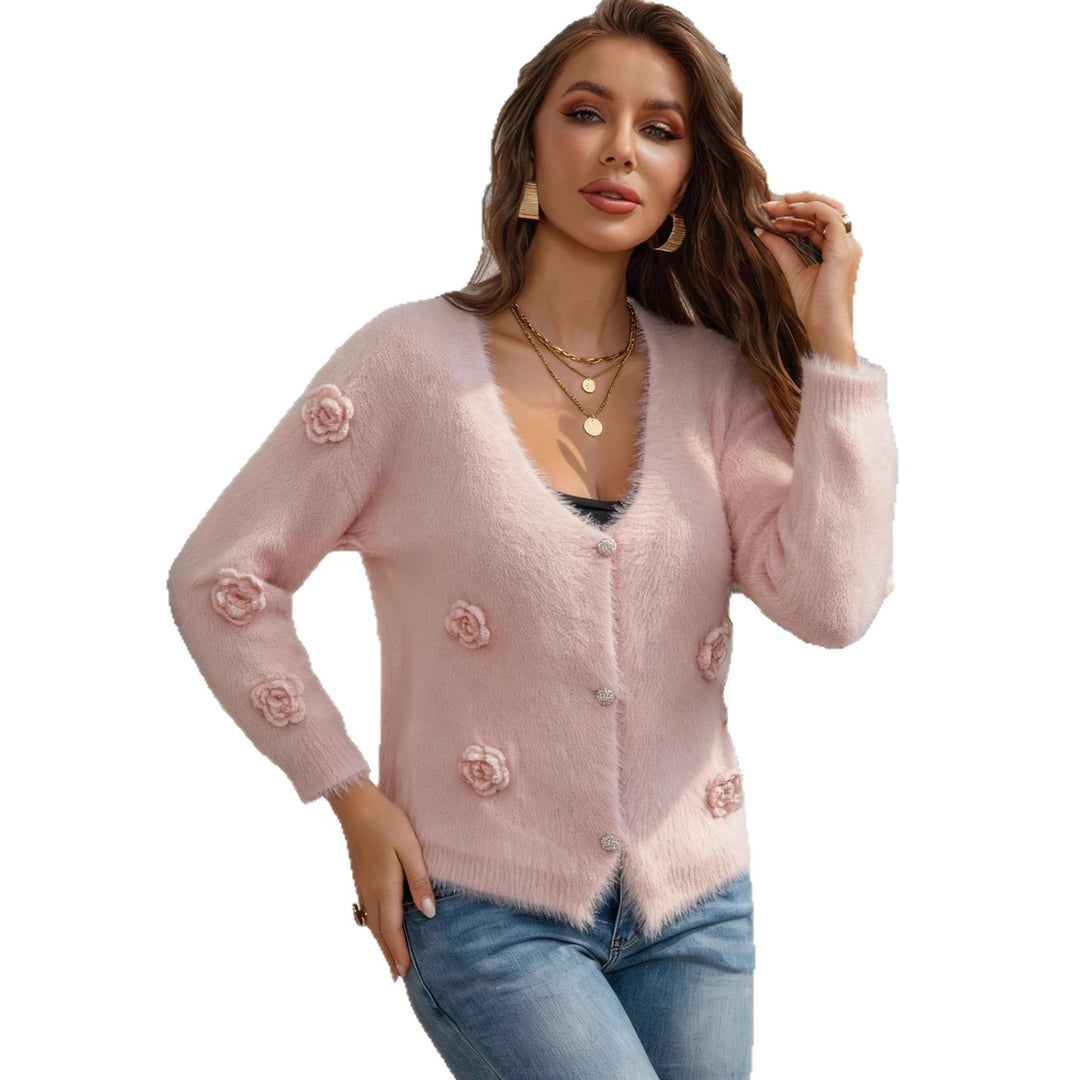 Women's soft cardigan with floral design Lune London