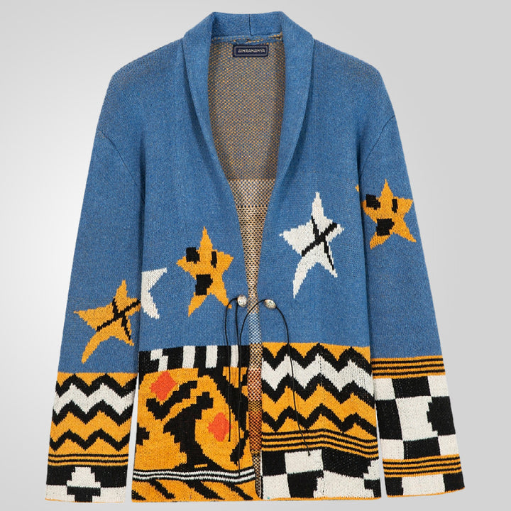 Men's knitted jacket with detailed craftsmanship Lune London
