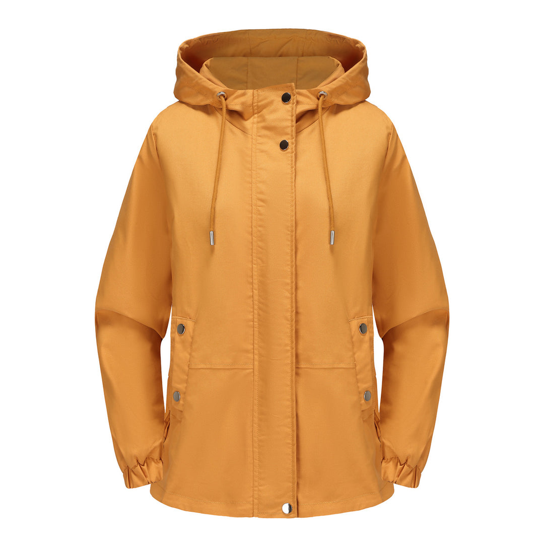 Windproof women's outdoor jacket with adjustable waist and hood Lune London