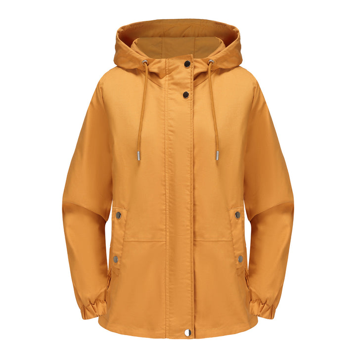 Windproof women's outdoor jacket with adjustable waist and hood Lune London