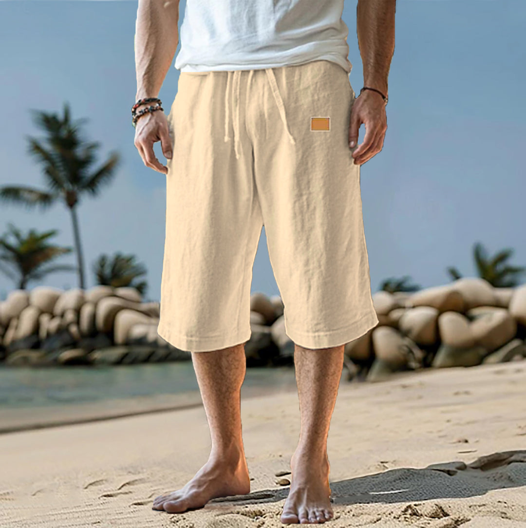 Casual pants for men with elastic waistband and practical side pockets Lune London