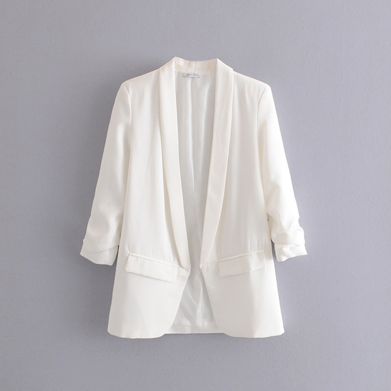 Elegant blazer for women with rolled-up sleeves and practical pockets Lune London