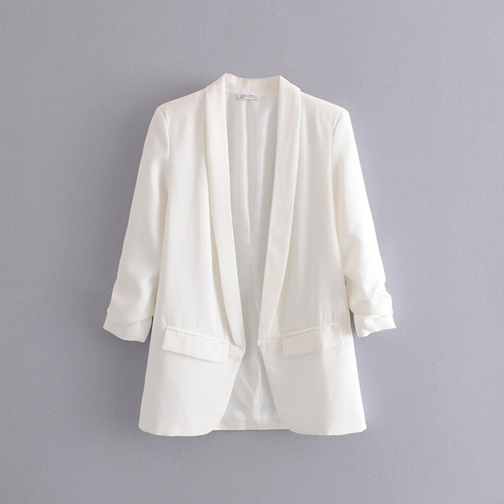 Elegant blazer for women with rolled-up sleeves and practical pockets Lune London