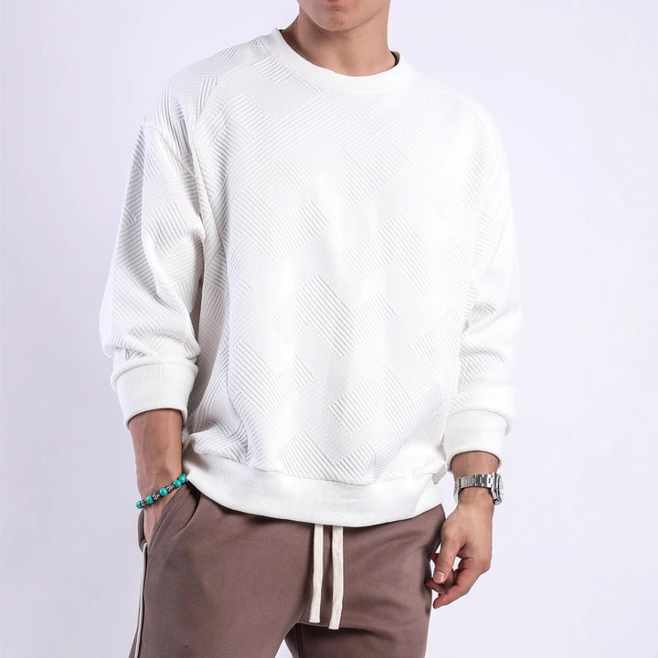 Women's sweater with an innovative structure design and a breathable cotton blend Lune London