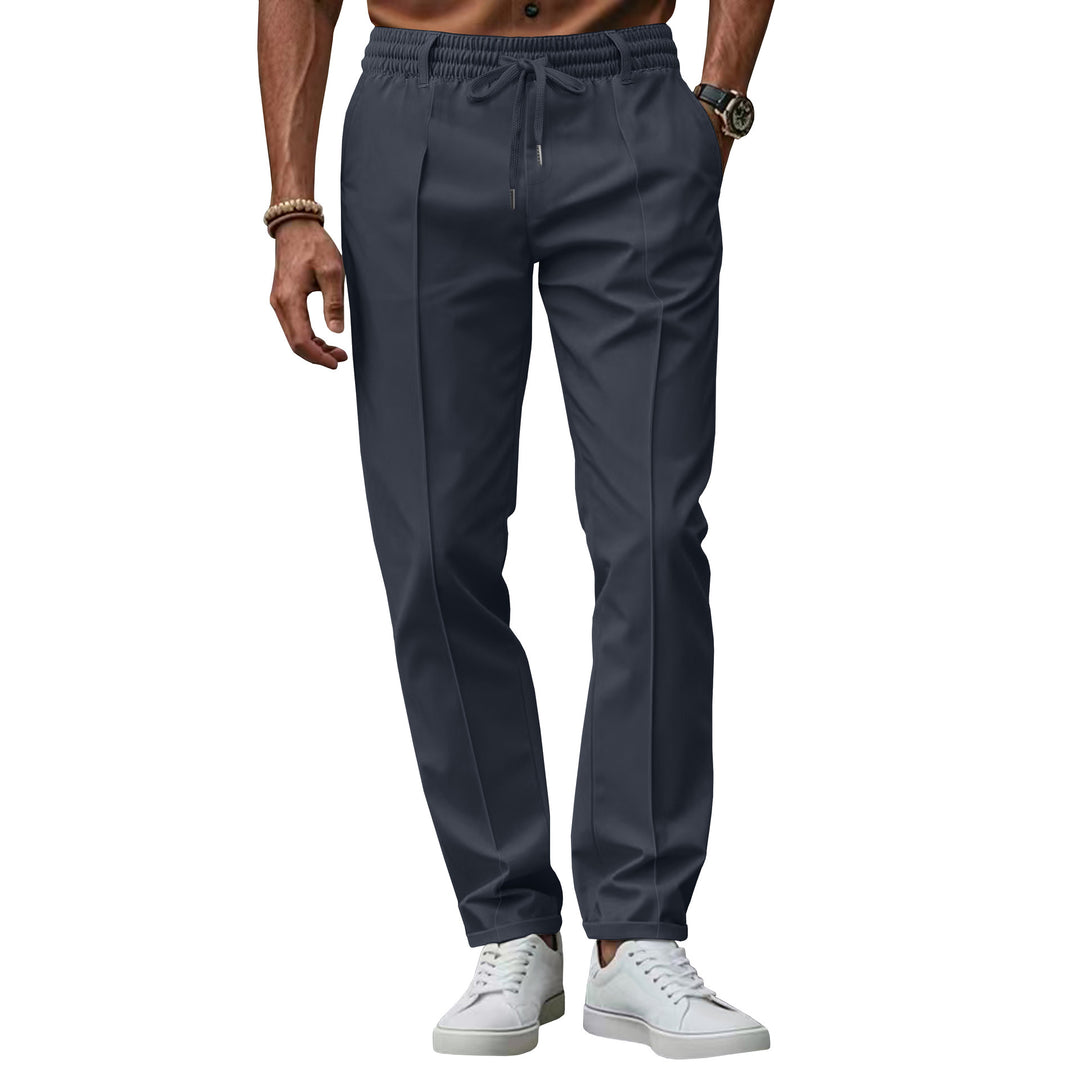 Elegant chino pants for men with elastic waist and side pockets Lune London