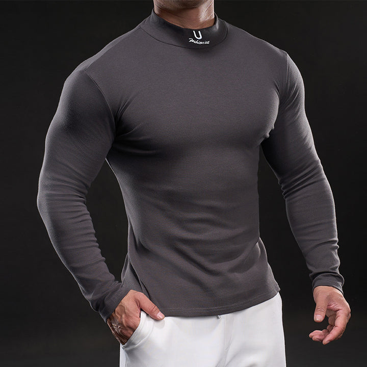 Men's high-quality functional T-shirt with high collar Lune London