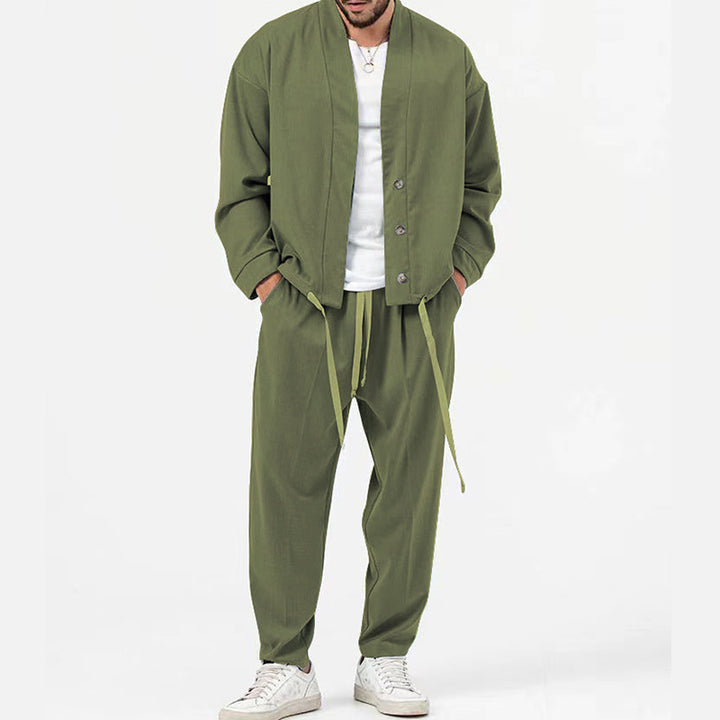 Men's stylish lightweight shirt jacket and casual pants Lune London