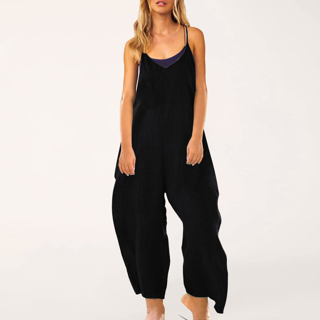 Ladies Leisure Spaghetti Strap Overall Lune London