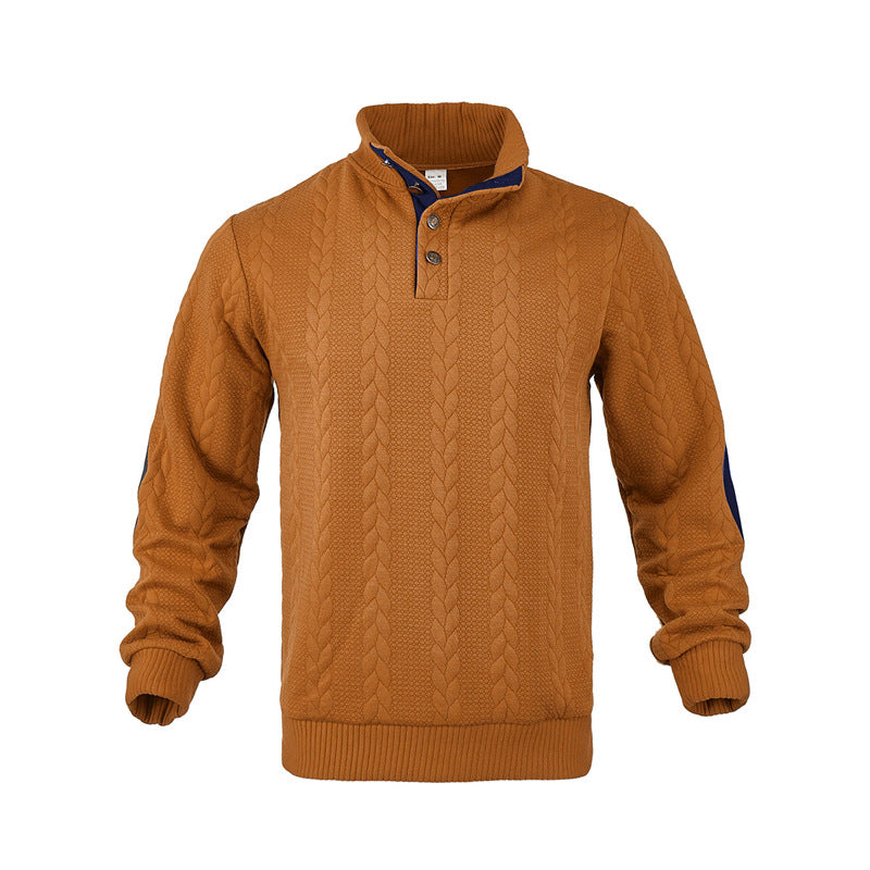 Structured men's sweater with trendy high collar Lune London