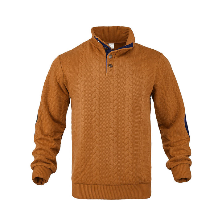 Structured men's sweater with trendy high collar Lune London